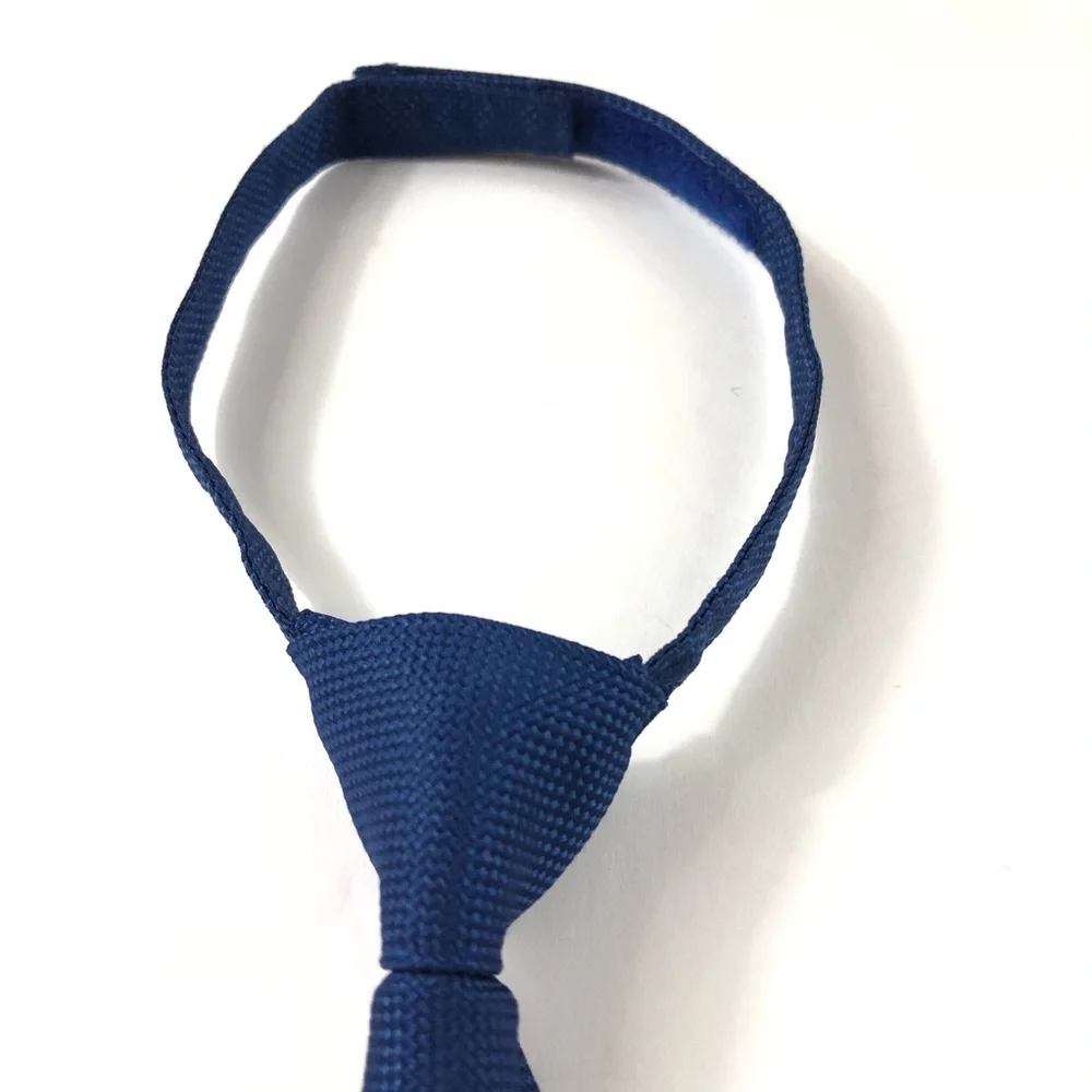 Toddler Boys Navy Blue Textured Fabric Solid Neck Tie Gymboree Adjustable Strap